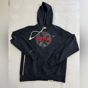 Nike Mens Standard Issue Black Buckeye Lacrosse Hoodie